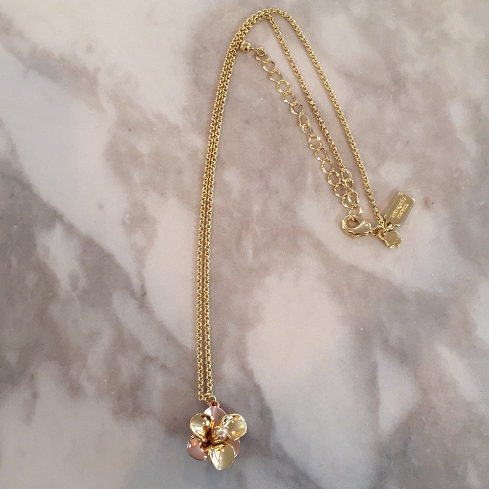 NWOT Kate Spade two tone pearl necklace